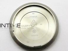 Seamaster 6000M Ultra Deep SS TF 1:1 Best Edition White Dial Blue Ceramic Bezel on Black Rubber Strap A2824