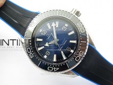 Seamaster 6000M Ultra Deep SS TF 1:1 Best Edition Blue Dial Blue Ceramic Bezel on Black Rubber Strap A2824