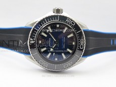 Seamaster 6000M Ultra Deep SS TF 1:1 Best Edition Blue Dial Blue Ceramic Bezel on Black Rubber Strap A2824