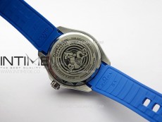 Seamaster 6000M Ultra Deep SS TF 1:1 Best Edition Blue Dial Blue Ceramic Bezel on Black Rubber Strap A2824