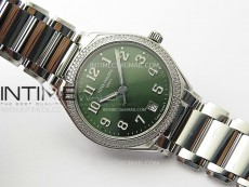 Twenty~4 7300/1200A SS PPF 1:1 Best Edition Green Dial on SS Bracelet A324 Super Clone