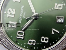 Twenty~4 7300/1200A SS PPF 1:1 Best Edition Green Dial on SS Bracelet A324 Super Clone