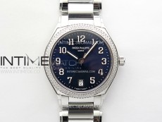 Twenty~4 7300/1200A SS PPF 1:1 Best Edition Blue Dial on SS Bracelet A324 Super Clone
