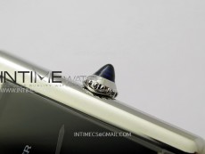 Tank Louis Ladies 25mm SS 8848F 1:1 Best Edition Blue Dial on Blue Leather Strap Ronda Quartz