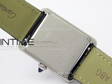 Tank Louis Ladies 25mm SS 8848F 1:1 Best Edition Blue Dial on Blue Leather Strap Ronda Quartz