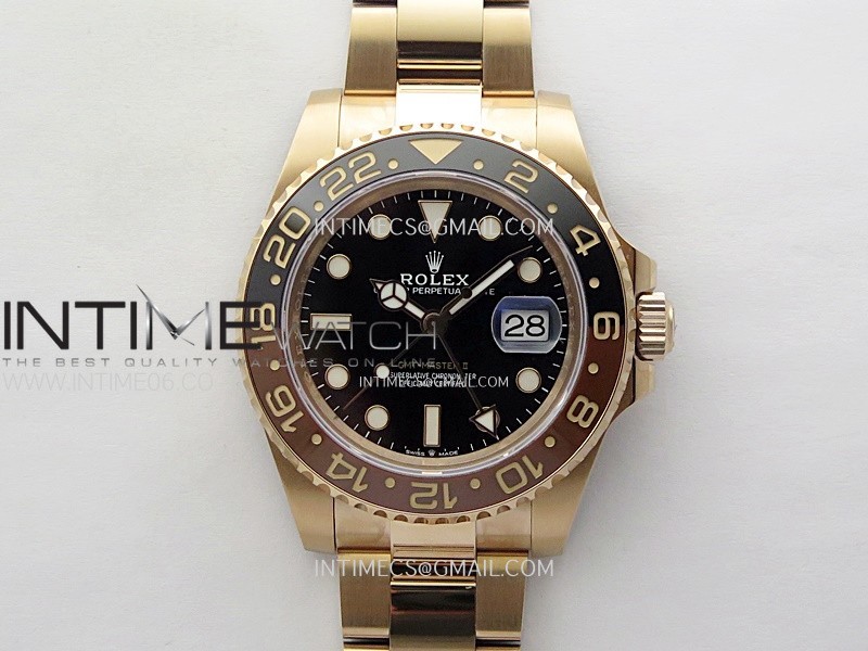 GMT-Master II 126715 CHNR NTF 1:1 Best Edition on Black Dial RG Bracelet VR3285 CHS GMT-Master II 126715 CHNR NTF 1:1 Best Edition on Black Dial RG Bracelet VR3285 CHS