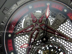 Excalibur Rddbex0815 DLC Ti BBR Best Edition Red Skeleton Dial on Black Rubber Strap Asian RD505SQ