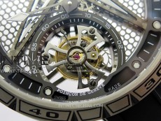 Excalibur Rddbex0815 DLC Ti BBR Best Edition Black Skeleton Dial on Black Rubber Strap Asian RD505SQ