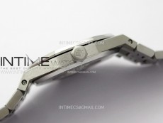 Lady Royal Oak 33mm 67651 Diamonds SS ZF 1:1 Best Edition White Textured Dial on SS Bracelet RONDA Quartz