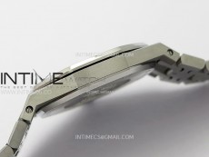 Lady Royal Oak 33mm 67651 Diamonds SS ZF 1:1 Best Edition White Textured Dial on SS Bracelet RONDA Quartz