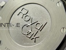 Lady Royal Oak 33mm 67651 Diamonds SS ZF 1:1 Best Edition White Textured Dial on SS Bracelet RONDA Quartz