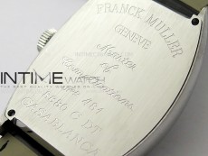 Crazy Hours Real Jumping Hour SS ABF White Dial White Markers on Black Leather Strap A23J