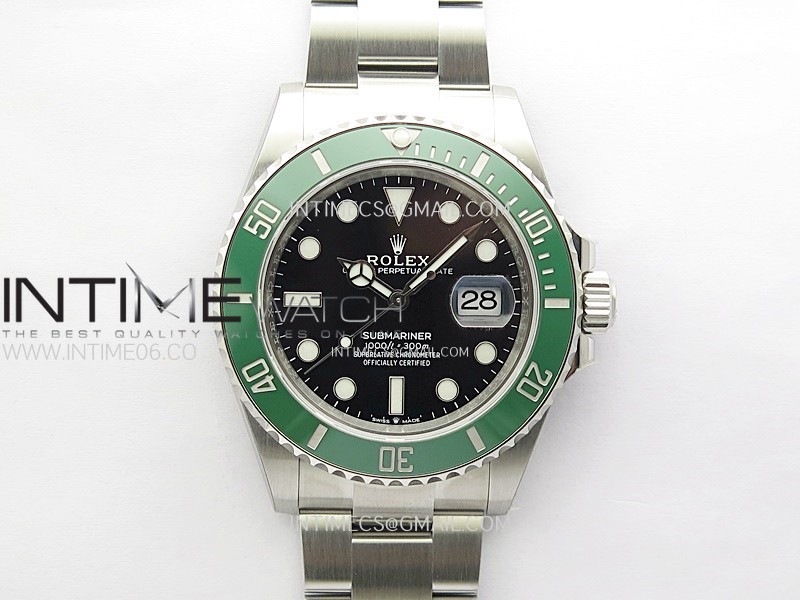 Submariner 41mm 126610 LV Green Ceramic 904L Steel ONE Factory 1:1 Best Edition Black Dial On 904L SS Bracelet VR3235