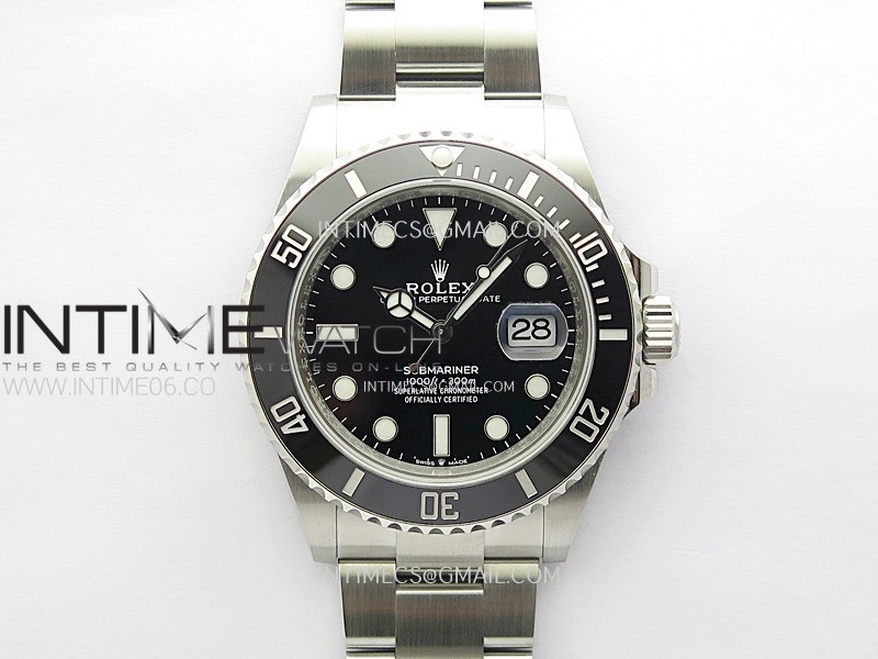 Submariner 41mm 126610 LN Black Ceramic 904L Steel ONE Factory 1:1 Best Edition Black Dial On 904L SS Bracelet VR3235