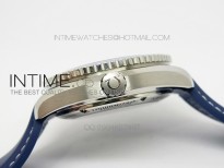 Seamaster GMT 600M Blue Dial SS On Blue Rubber Strap On A8605