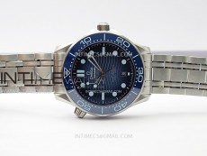 Seamaster 300 VSF 1:1 Best Edition Summer Blue Dial on SS Bracelet A8800
