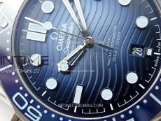Seamaster 300 VSF 1:1 Best Edition Summer Blue Dial on SS Bracelet A8800