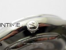 Master Ultra Thin Perpetual Calendar SS J Factory Best Edition Silver Dial on Black Leather Strap A868