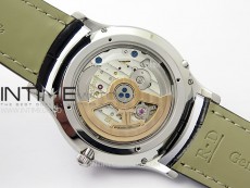 Master Ultra Thin Perpetual Calendar SS J Factory Best Edition Silver Dial on Black Leather Strap A868