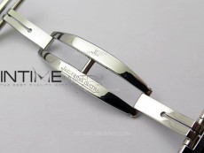 Master Ultra Thin Perpetual Calendar SS J Factory Best Edition Gray Dial on Black Leather Strap A868