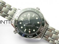 Seamaster Diver 300M B50F Green Ceramic Green Dial on SS Bracelet A8800 (Free Rubber Strap)