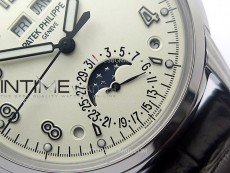 Perpetual Calendar 5320G-001 SS KRF 1:1 Best Edition Cream Dial on Brown Leather Strap A324
