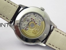 Perpetual Calendar 5320G-001 SS KRF 1:1 Best Edition Cream Dial on Brown Leather Strap A324