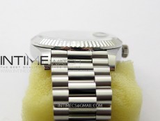 Day Date 228236 40mm 904L SS 1:1 AR+F Best Edition Ice Blue Dial Roman Markers on SS President Bracelet SA3255