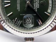 Day Date 228236 40mm 904L SS 1:1 AR+F Best Edition Green Dial Roman Markers on SS President Bracelet SA3255