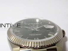 Day Date 228236 40mm 904L SS 1:1 AR+F Best Edition Green Dial Roman Markers on SS President Bracelet SA3255