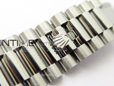 Day Date 228236 40mm 904L SS 1:1 AR+F Best Edition White Dial Roman Markers on SS President Bracelet SA3255