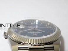 Day Date 228236 40mm 904L SS 1:1 AR+F Best Edition Blue Dial Roman Markers on SS President Bracelet SA3255