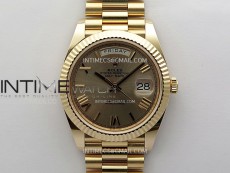 Day Date 228235 40mm 904L RG 1:1 AR+F Best Edition RG Dial Roman Markers on RG President Bracelet SA3255