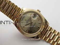 Day Date 228235 40mm 904L RG 1:1 AR+F Best Edition RG Dial Roman Markers on RG President Bracelet SA3255