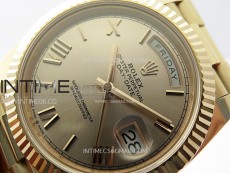 Day Date 228235 40mm 904L RG 1:1 AR+F Best Edition RG Dial Roman Markers on RG President Bracelet SA3255