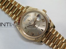Day Date 228235 40mm 904L RG 1:1 AR+F Best Edition RG Dial Roman Markers on RG President Bracelet SA3255