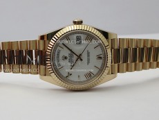 Day Date 228235 40mm 904L RG 1:1 AR+F Best Edition White Dial Roman Markers on RG President Bracelet SA3255