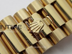 Day Date 228235 40mm 904L RG 1:1 AR+F Best Edition Green Dial Roman Markers on RG President Bracelet SA3255