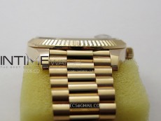 Day Date 228235 40mm 904L RG 1:1 AR+F Best Edition Green Dial Roman Markers on RG President Bracelet SA3255