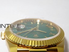 Day Date 228238 40mm 904L YG 1:1 AR+F Best Edition Green Dial Roman Markers on YG President Bracelet SA3255