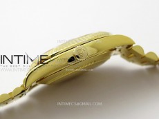 Day Date 228238 40mm 904L YG 1:1 AR+F Best Edition White Dial Roman Markers on YG President Bracelet SA3255