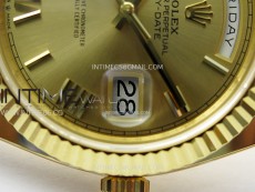 Day Date 228238 40mm 904L YG 1:1 AR+F Best Edition Gold Dial Roman Markers on YG President Bracelet SA3255