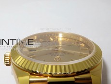 Day Date 228238 40mm 904L YG 1:1 AR+F Best Edition Gold Dial Roman Markers on YG President Bracelet SA3255