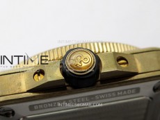 BR 03-92 Diver Ceramic Bezel Bronze B12 1:1 Best Edition White Dial on Brown Leather Strap MIYOTA 9015 (Free Rubber Strap)