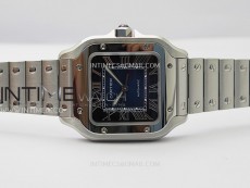 Santos de Cartier 35mm SS BVF 1:1 Best Edition Blue Dial on SS SmartLinks Bracelet MIYOTA 9015