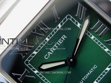 Santos de Cartier 35mm SS BVF 1:1 Best Edition Green Dial on SS SmartLinks Bracelet MIYOTA 9015
