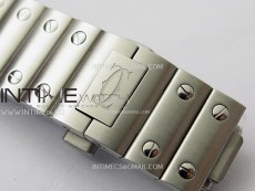 Santos de Cartier 35mm SS BVF 1:1 Best Edition Green Dial on SS SmartLinks Bracelet MIYOTA 9015