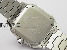 Santos de Cartier 35mm SS BVF 1:1 Best Edition Green Dial on SS SmartLinks Bracelet MIYOTA 9015