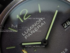 PAM1412 Z Satin-polished steel VSF 1:1 Best Edition Green Shaed Dial on Black Rubber Strap Asian P9010 super clone