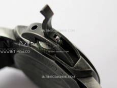 PAM1412 Z Satin-polished steel VSF 1:1 Best Edition Green Shaed Dial on Black Rubber Strap Asian P9010 super clone